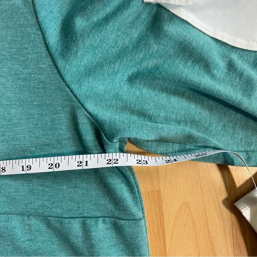 Wanakome Teal Half Zip Pullover Hoodie XXL Cozy Comfy - Picture 10 of 11